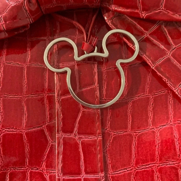 WALT Disney World Disneyland Resort Red Croc Pattern XL Tote Bag Purse M… - Picture 6 of 9